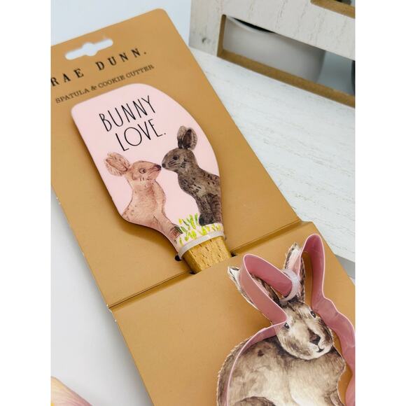 Rae Dunn Spatula and Cookie Cutter Spring Easter Bunny - Picture 1 of 2